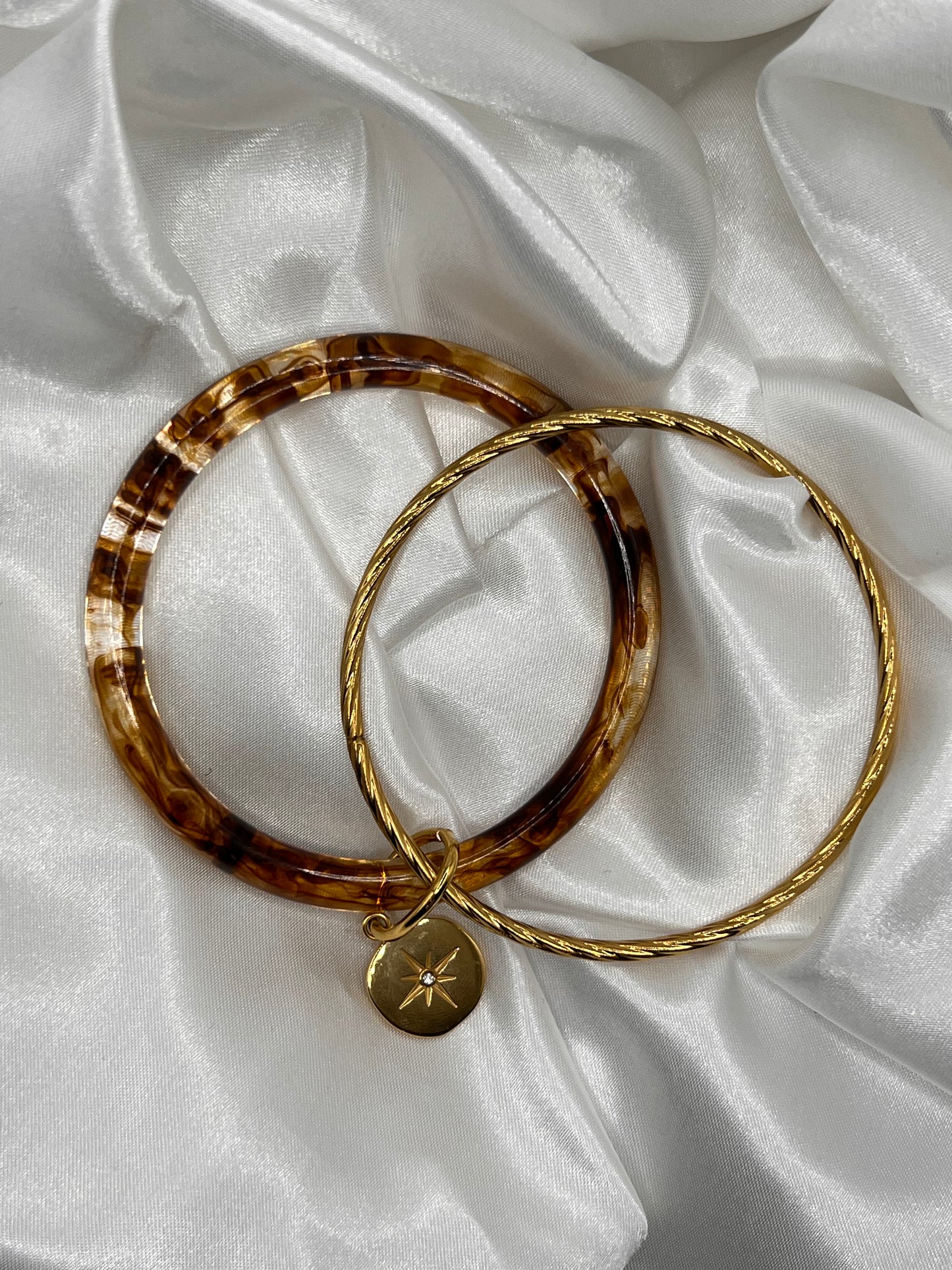 Jonc étoile marron