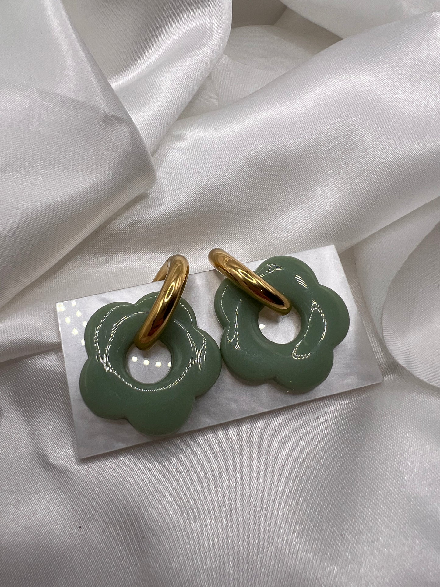 Boucle d’oreille fleur