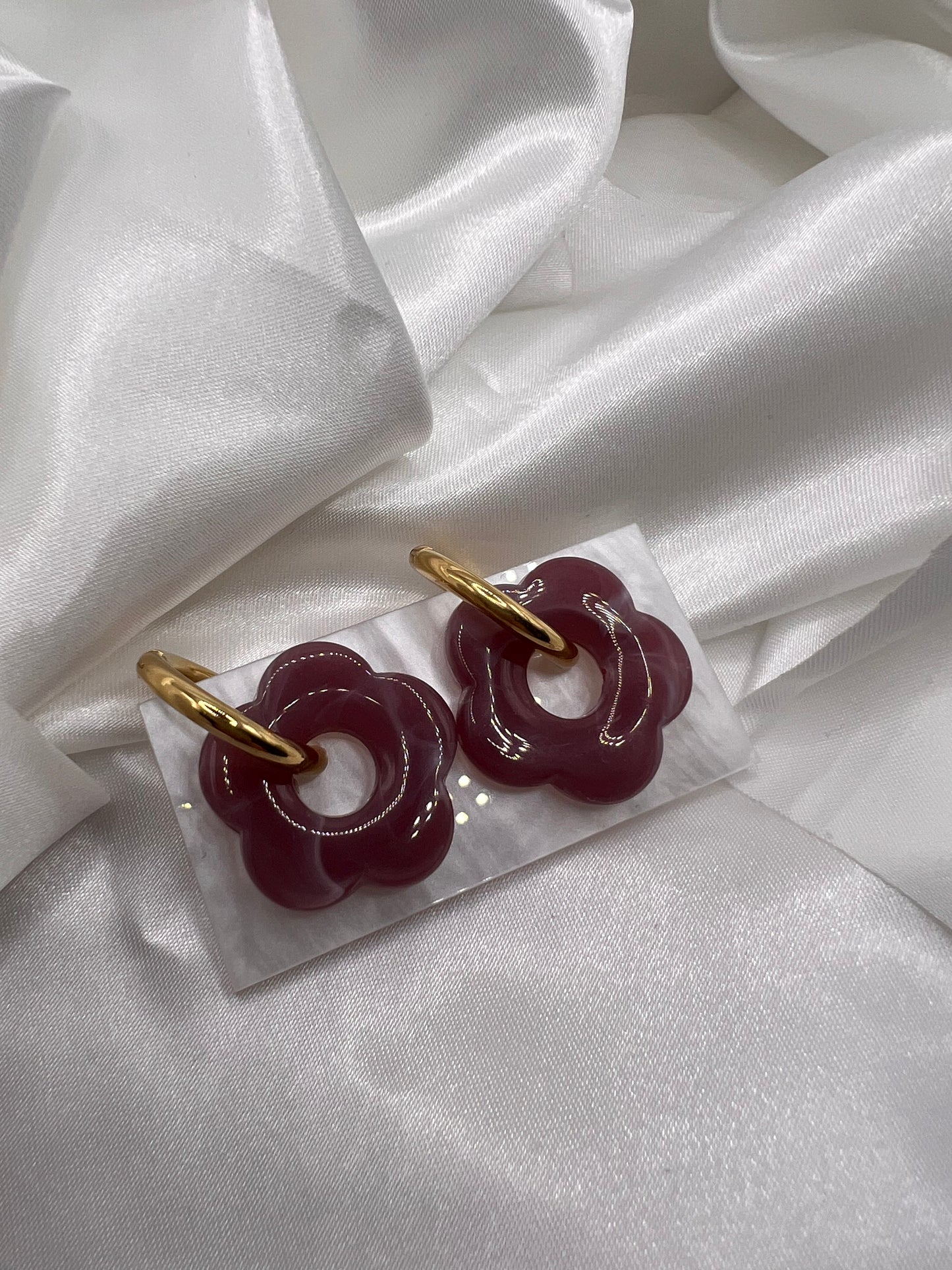 Boucle d’oreille fleur