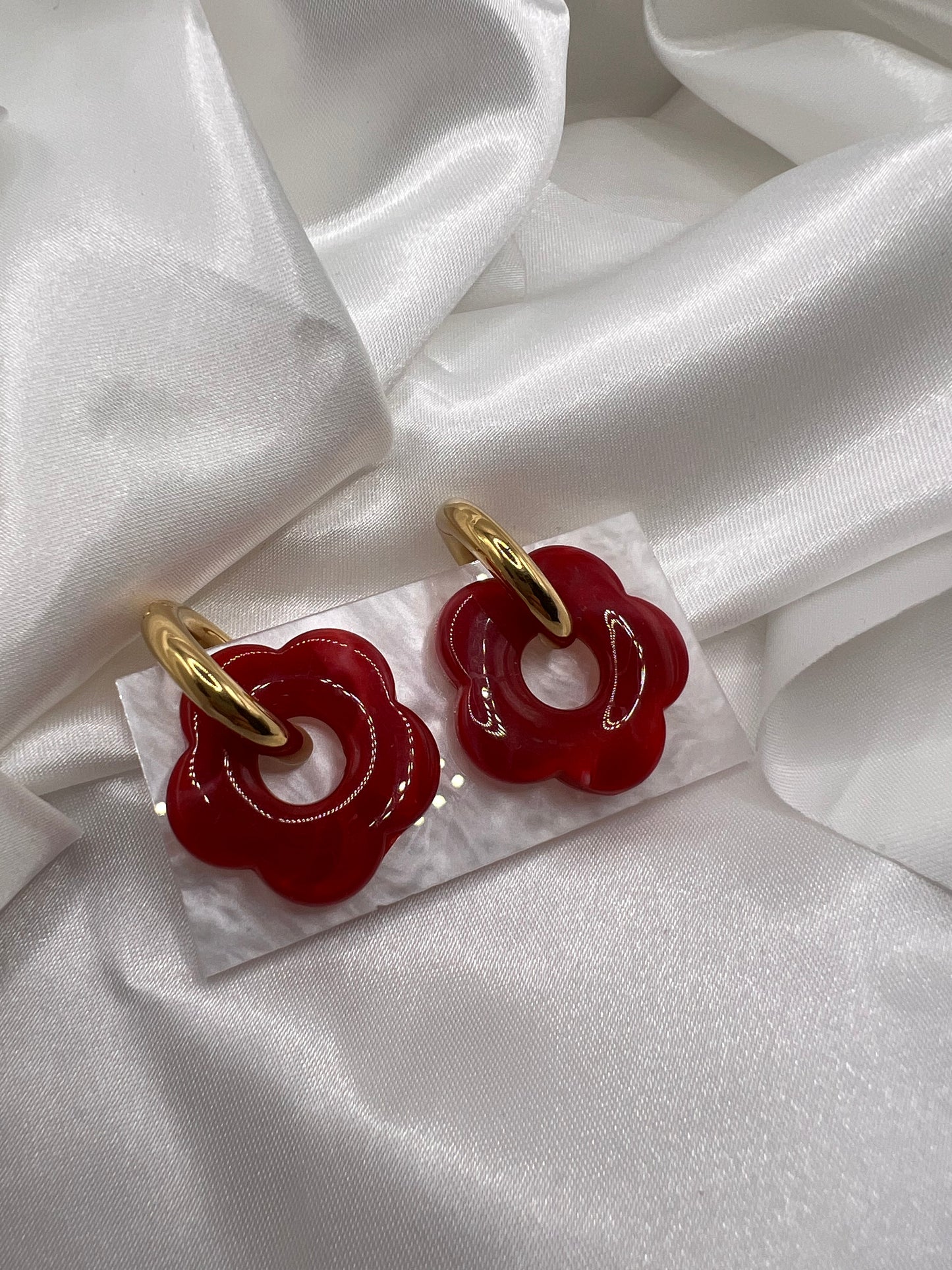 Boucle d’oreille fleur