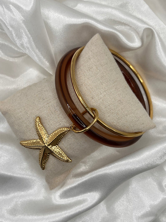 Jonc étoile de mer marron